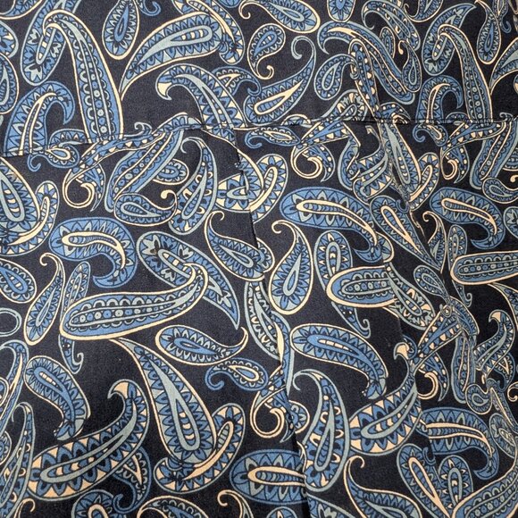Wrangler George Straight Collection Blue Paisley Button-Up Shirt Size XXL - Picture 12 of 14